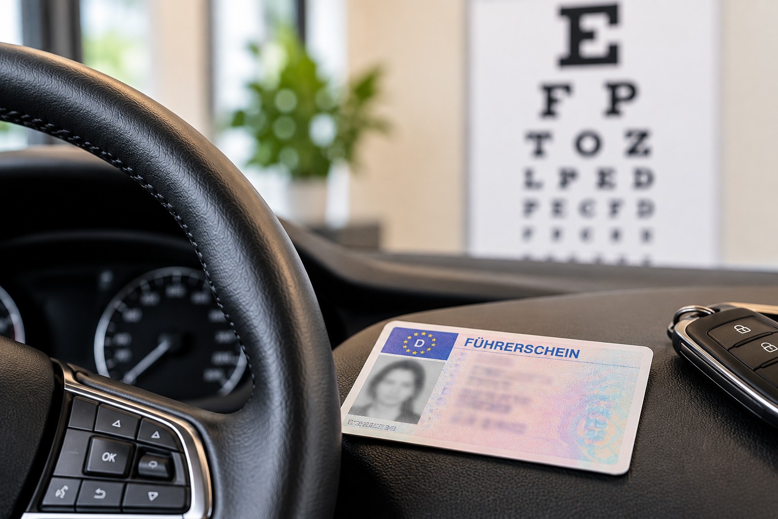 Führerscheinsehtest bei optic berger